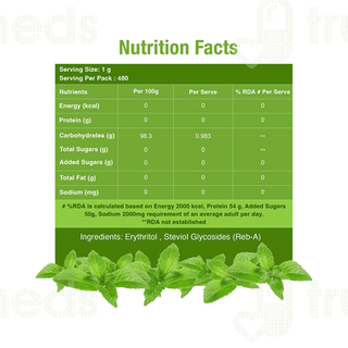 Steviocal Stevia Sweetener Zero Calories 480Gm