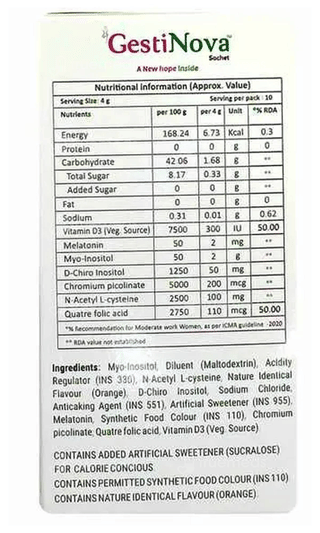 Gestinova Orange Flavour Sachet 4Gm