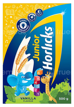 Junior Horlicks Vanilla Flavour Refill Powder 500Gm Junior Horlicks Vanilla Flavour Refill Powder 500Gm