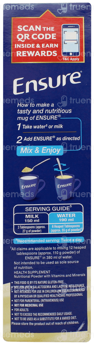 Ensure Vanilla Flavour Refill Powder 375gm