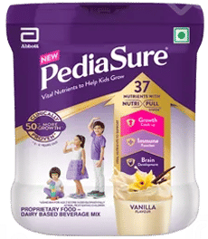 Pediasure New Vanilla Flavour Powder Jar 375Gm
