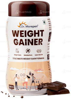 Dr Morepen Weight Gainer Irish Chocolate Powder Jar 500gm