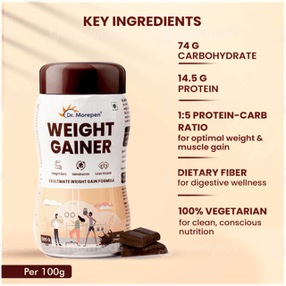 Dr Morepen Weight Gainer Irish Chocolate Powder Jar 500gm