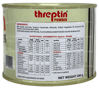 Threptin Vanilla Flavour Powder 200Gm