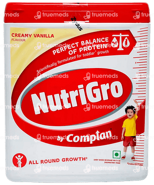 Complan Nutrigro Creamy Vanilla Flavour Powder Jar 400gm