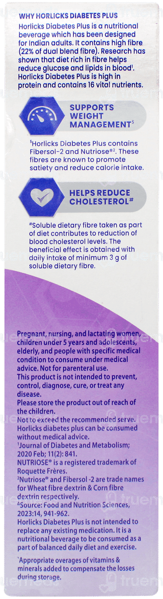 Horlicks Diabetes Plus Chocolate Flavour Refill Powder 400gm