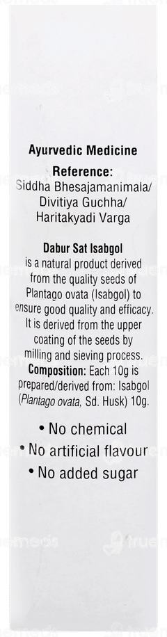 Dabur Sat Isabgol Psyllium Husk 180gm