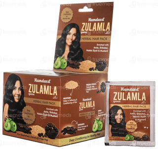 Hamdard Zulamla Herbal Hair Pack 20gm Pack Of 20 Sachets