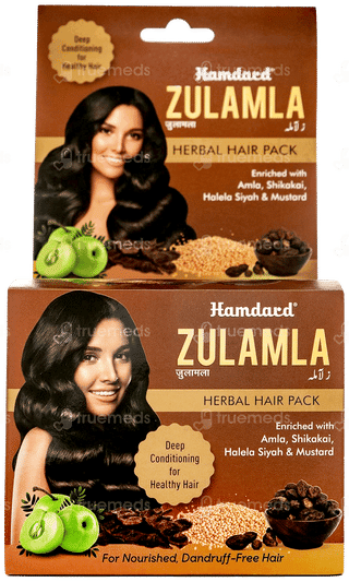 Hamdard Zulamla Herbal Hair Pack 20gm Pack Of 20 Sachets