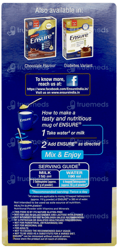 Ensure Vanilla Flavour Refill Powder 950gm