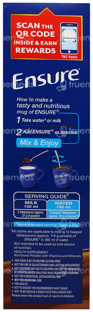 Ensure Chocolate Flavour Refill Powder 375gm