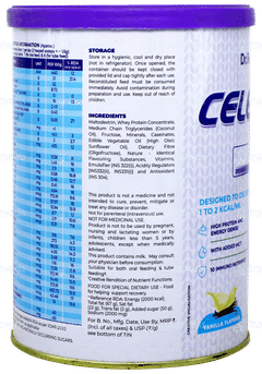 Celevida En Vanilla Flavour Powder 400gm