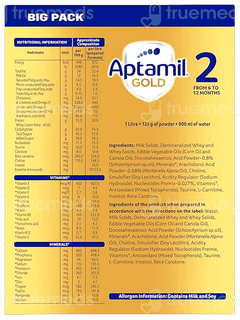 Aptamil Gold Stage 2 From 6 To 12 Months Powder 1200Gm