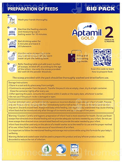 Aptamil Gold Stage 2 From 6 To 12 Months Powder 1200Gm