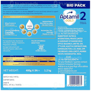 Aptamil Gold Stage 2 From 6 To 12 Months Powder 1200Gm