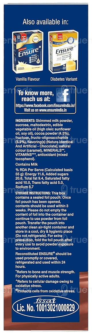 Ensure New And Improved Chocolate Flavour Refill Powder 950gm