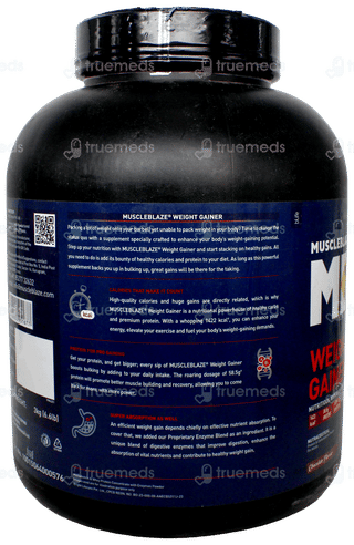 Muscleblaze Weight Gainer Chocolate Flavour Protein Powder 3000gm