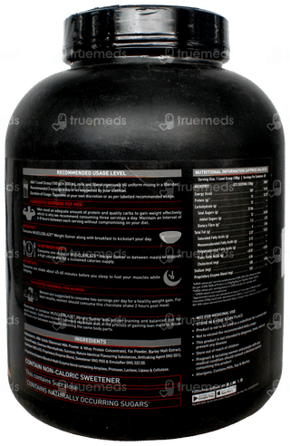 Muscleblaze Weight Gainer Chocolate Flavour Protein Powder 3000gm