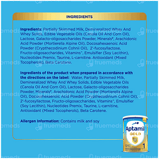 Aptamil Gold Stage 1 From Birth To 6 Months Tin Powder 400gm
