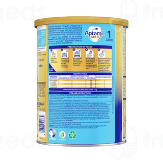 Aptamil Gold Stage 1 From Birth To 6 Months Tin Powder 400Gm