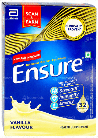 Ensure New And Improved Vanilla Flavour Refill Powder 375gm