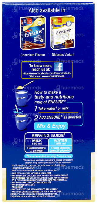 Ensure New And Improved Vanilla Flavour Refill Powder 950gm