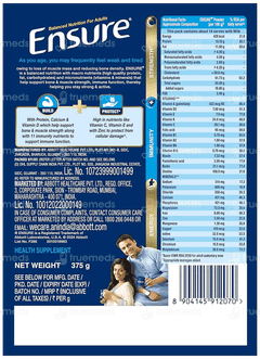 Ensure New And Improved Chocolate Flavour Refill Powder 375gm