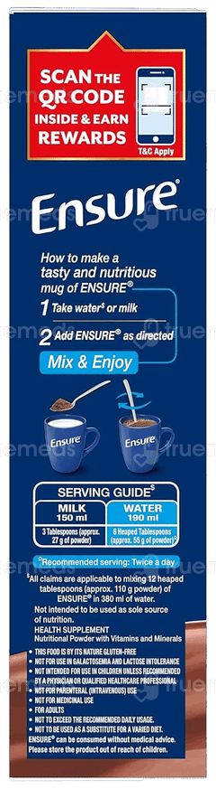 Ensure New And Improved Chocolate Flavour Refill Powder 375gm