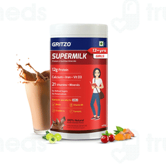 Gritzo Supermilk 13+ Yrs Girls Double Chocolate Flavour Powder 400Gm