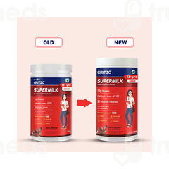 Gritzo Supermilk 13+ Yrs Girls Double Chocolate Flavour Powder 400Gm