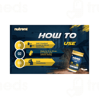 Nutrone Banana Vanilla Flavour 100% Whey Protein Powder 480gm With Shaker Free