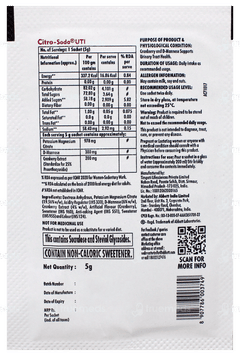 Citro Soda Uti Cranberry Flavour Powder 5Gm Citro Soda Uti Cranberry Flavour Powder 5Gm