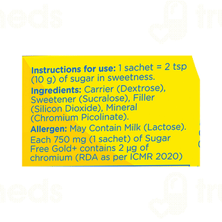 Sugar Free Gold+ 0.75gm Pack Of 100 Sachets