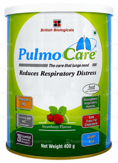 Pulmocare Strawberry Flavour Powder Jar 400gm