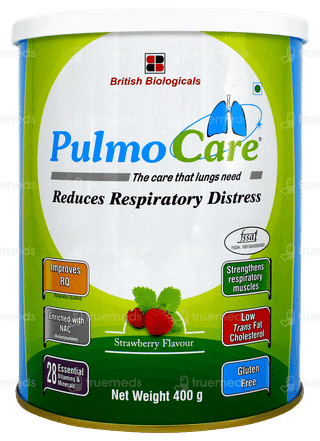 Pulmocare Strawberry Flavour Powder Jar 400gm