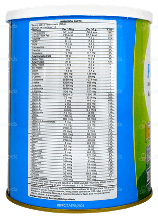 Pulmocare Strawberry Flavour Powder Jar 400gm