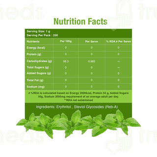 Steviocal Stevia Zero Calories Sweetener 200Gm