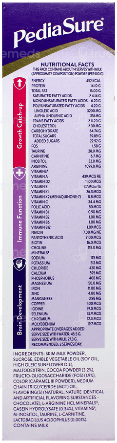 Pediasure Chocolate Flavour Powder 375Gm