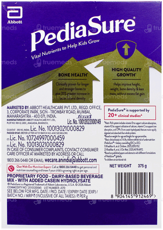 Pediasure Chocolate Flavour Powder 375Gm