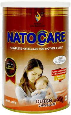 Natocare Dutch Chocolate Powder Jar 200gm