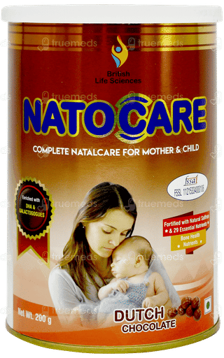 Natocare Dutch Chocolate Powder Jar 200gm