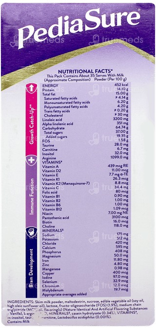 Pediasure Vanilla Flavour Refill Powder 950gm