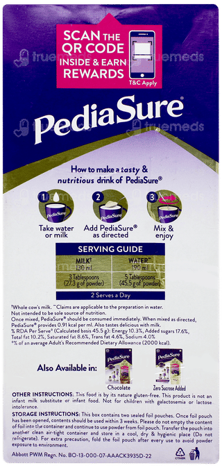 Pediasure Vanilla Flavour Refill Powder 950gm