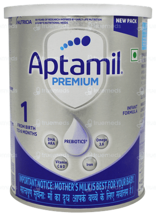 Aptamil Premium Stage 1 From Birth To 6 Month Infant Formula  Powder Jar 400gm