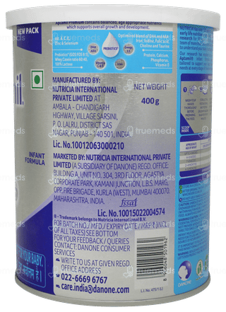 Aptamil Premium Stage 1 From Birth To 6 Month Infant Formula  Powder Jar 400gm