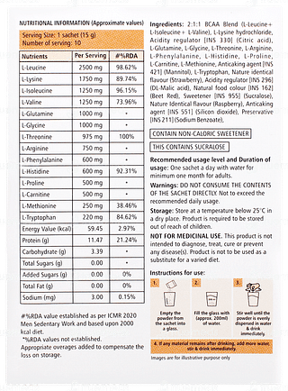 Fullyte 3r Strawberry Flavour Sachet 15gm