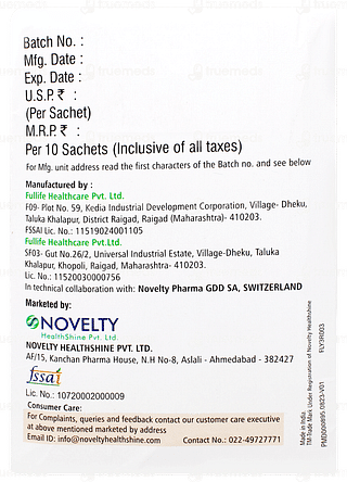 Fullyte 3r Strawberry Flavour Sachet 15gm