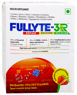 Fullyte 3r Strawberry Flavour Sachet 15gm