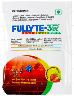 Fullyte 3r Strawberry Flavour Sachet 15gm