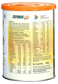 Zefrich Hp Milk Masala Flavour Powder 200Gm